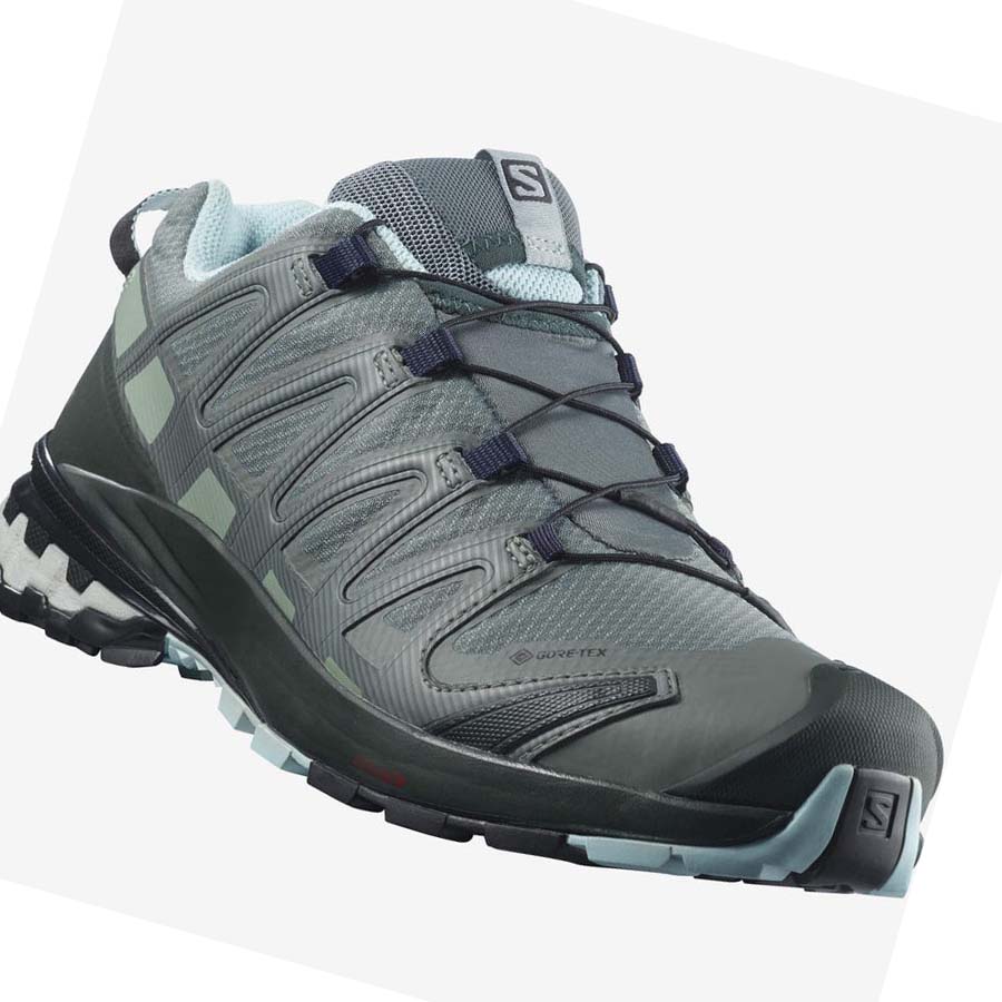 Salomon WoXA PRO 3D v8 GORE-TEX Kadın Yürüyüş Ayakkabısı Yeşil | TR 2828KOR